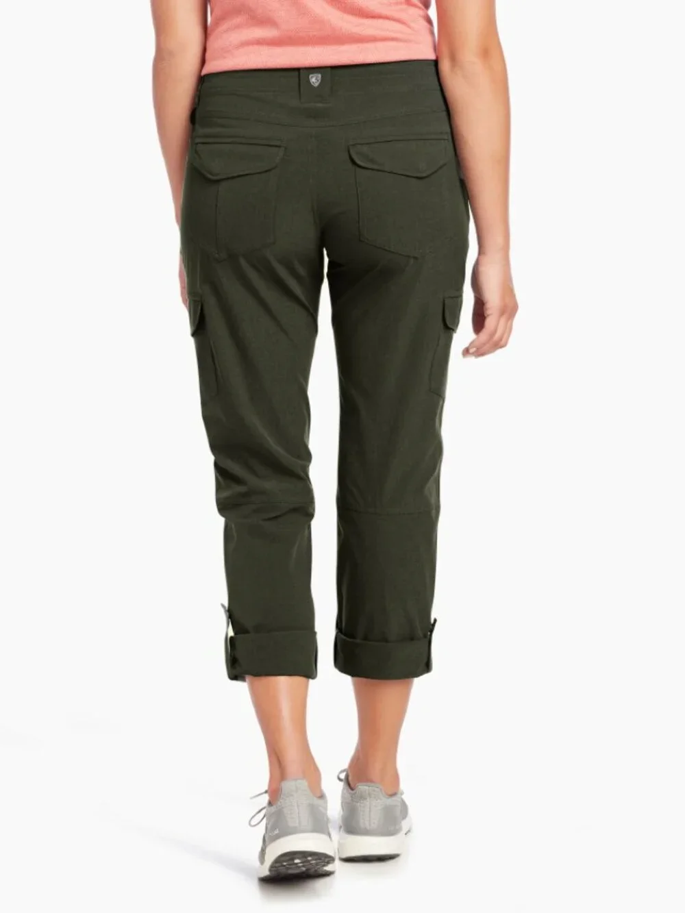 Kuhl Women's Dark Moss Green Freeflex Roll-Up Cargo Pant Size 10 Reg